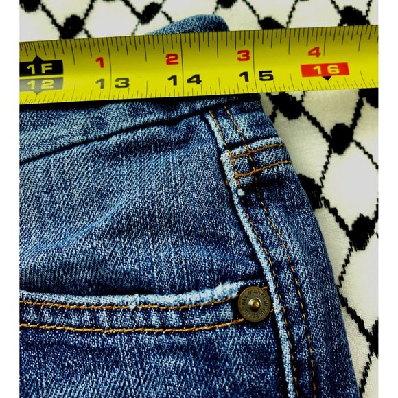 7 For All Mankind Women's Bootcut Jeans Embroidered Size 28 Medium Wash - Picture 5 of 9